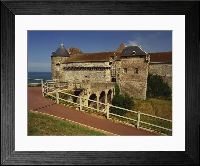 Framed Print : Chateau, Dieppe, Seine-Maritime, Haute Normandie, France, Europe