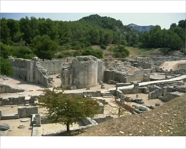The remains of Roman town of Glanum, Les Antiques, The Alpilles, St. Remy-de-Provence