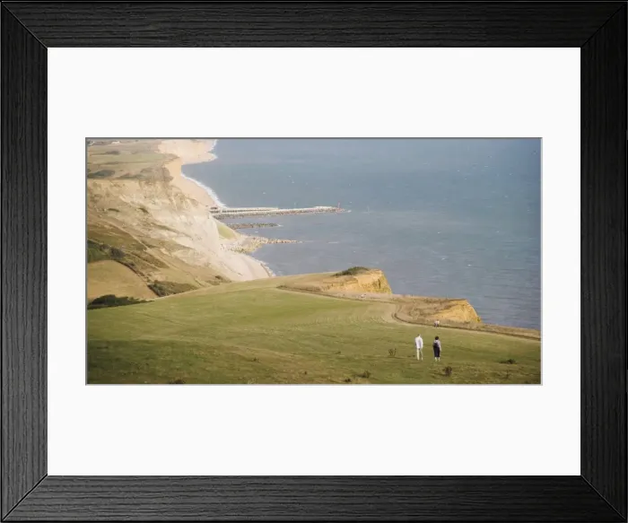 Framed Print : Eype mouth, Dorset coast path to Thornecombe Beacon, Jurassic Coast, UNESCO World Heritage Site Framed Print : Eype mouth, Dorset coast path to Thornecombe Beacon, Jurassic Coast, UNESCO World Heritage Site