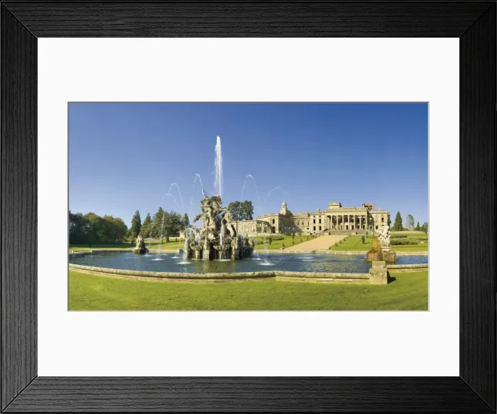 Framed Print : Perseus and Andromeda fountain, Witley Court Country House, Worcestershire