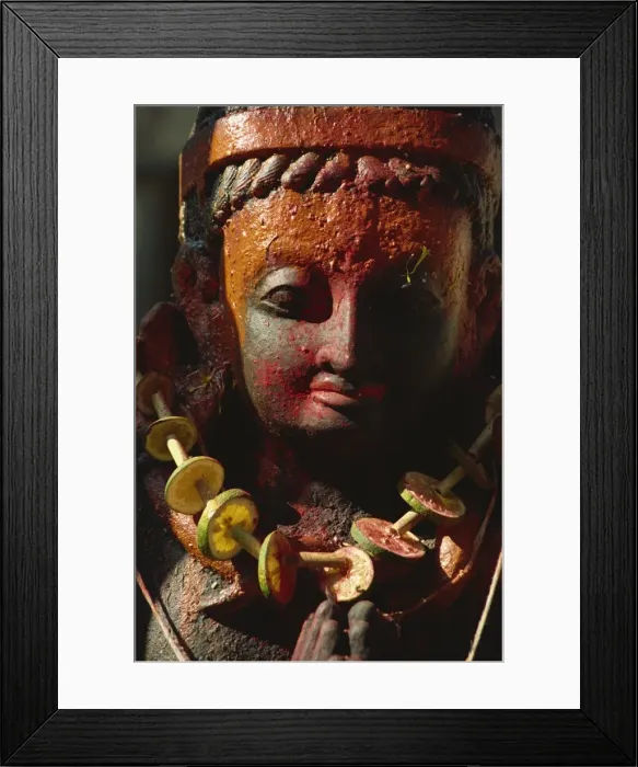 Framed Print : Detail ofdecorated Garuda image, Patan, Kathmandu Valley, Nepal, Asia Framed Print : Detail ofdecorated Garuda image, Patan, Kathmandu Valley, Nepal, Asia