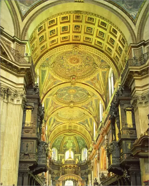 Interior of St. Pauls Cathedral, London, England, United Kingdom, Europe