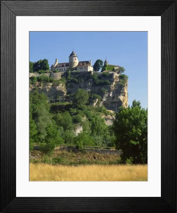 Framed Print : Chateau, Lacave, Lot, Midi Pyrenees, France, Europe