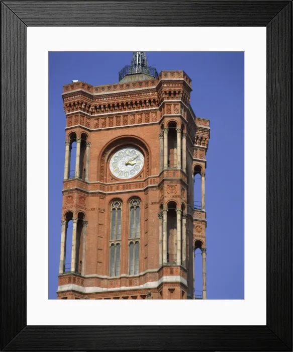 Framed Print : Red Town Hall, Berlin, Germany, Europe Framed Print : Red Town Hall, Berlin, Germany, Europe