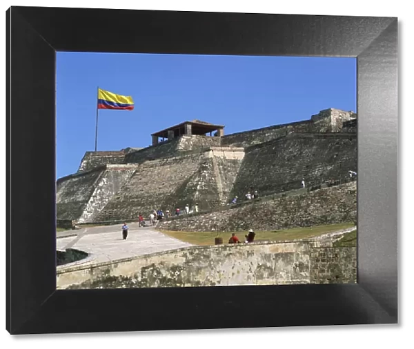 San Felipe fort, UNESCO World Heritage Site, Cartagena, Colombia, South America