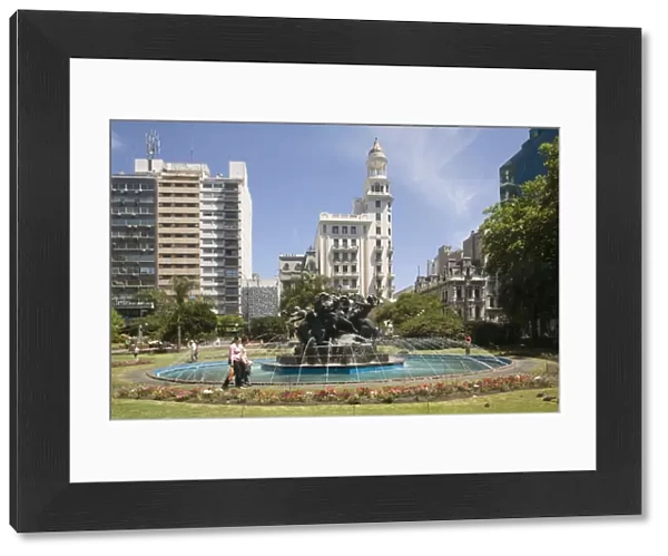 Plaza Fabini, Montevideo, Uruguay, South America