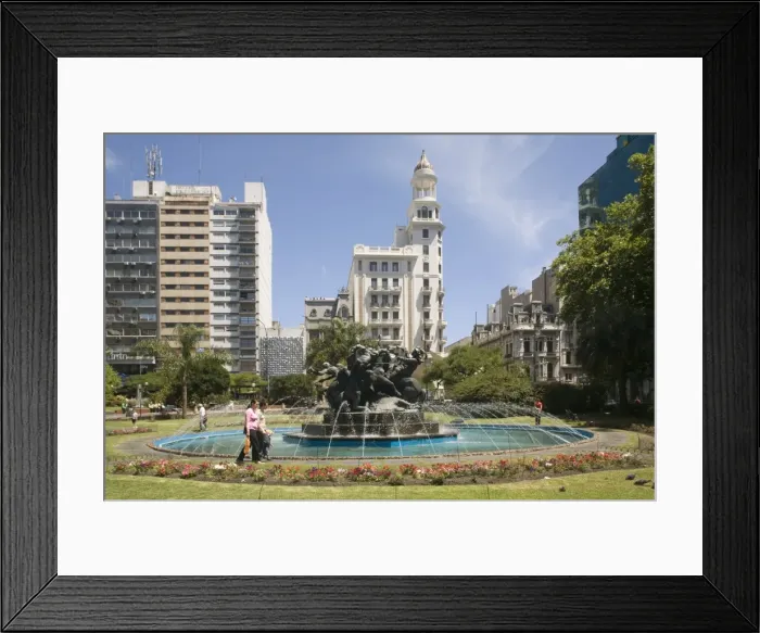 Framed Print : Plaza Fabini, Montevideo, Uruguay, South America Framed Print : Plaza Fabini, Montevideo, Uruguay, South America