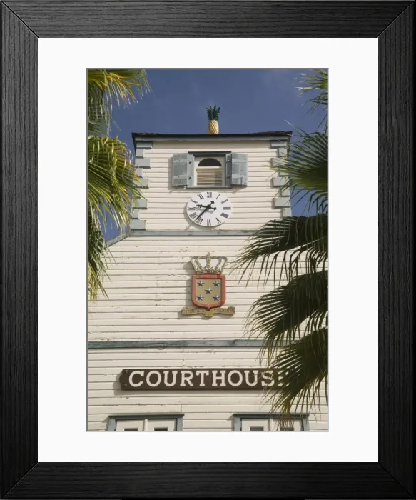 Framed Print : Courthouse, Philipsburg, Dutch St. Maarten, West Indies, Caribbean, Central America Framed Print : Courthouse, Philipsburg, Dutch St. Maarten, West Indies, Caribbean, Central America