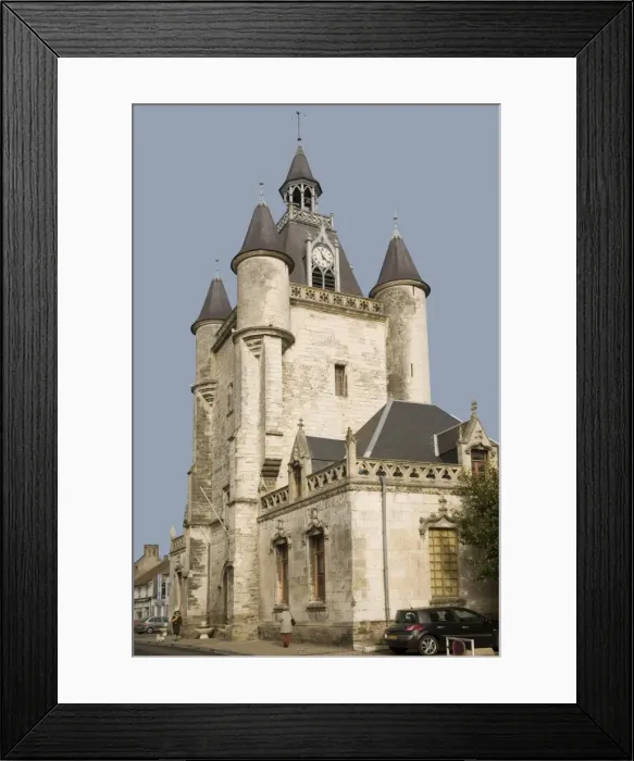 Framed Print : Beffroi, Rue, Somme, Nord, France, Europe Framed Print : Beffroi, Rue, Somme, Nord, France, Europe