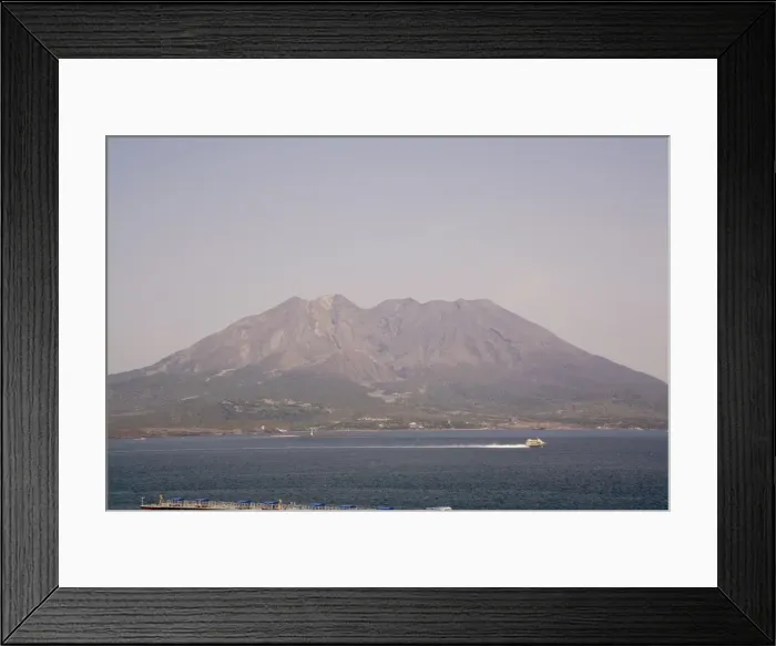 Framed Print : Sakurajima volcano, Kagoshima, Kyushu, Japan, Asia Framed Print : Sakurajima volcano, Kagoshima, Kyushu, Japan, Asia