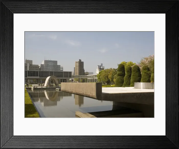 Framed Print : Cenotaph and Peace Museum, Hiroshima, Japan, Asia