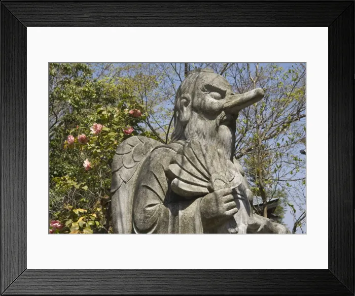 Framed Print : Figure in Daishoin temple, Miyajima, Japan, Asia Framed Print : Figure in Daishoin temple, Miyajima, Japan, Asia