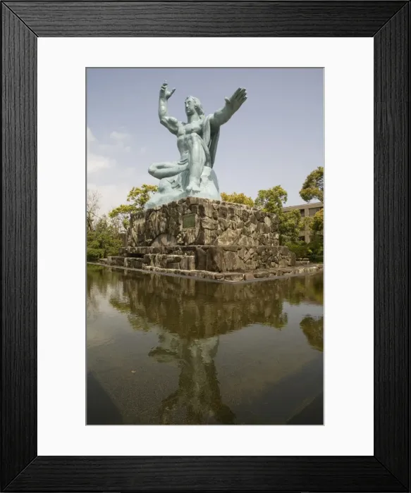Framed Print : Peace statue, commemorating 1945 atomic blast, Nagasaki, Japan, Asia Framed Print : Peace statue, commemorating 1945 atomic blast, Nagasaki, Japan, Asia