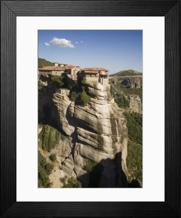 Framed Print : Varlaam and Roussanou monasteries, Meteora, UNESCO World Heritage Site Framed Print : Varlaam and Roussanou monasteries, Meteora, UNESCO World Heritage Site