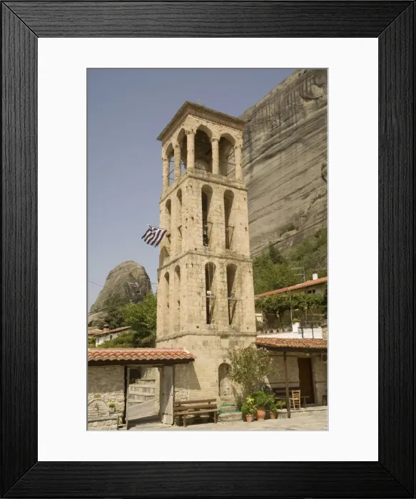 Framed Print : Byzantine church tower, Kalambaka, Meteora, Thessaly, Greece, Europe Framed Print : Byzantine church tower, Kalambaka, Meteora, Thessaly, Greece, Europe