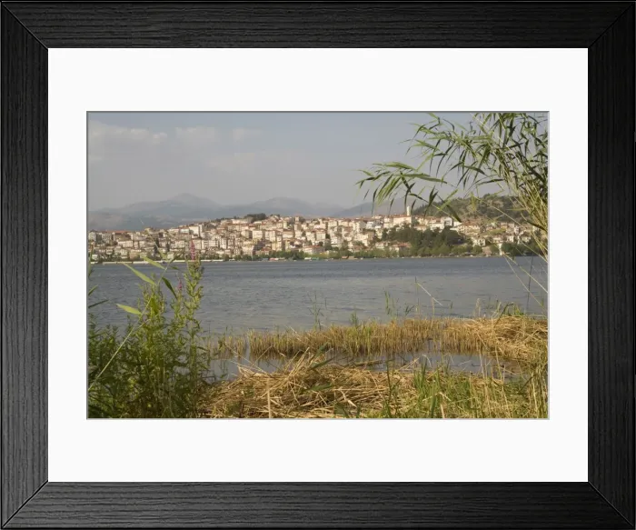 Framed Print : Kastoria and Lake Orestiada, Macedonia, Greece, Europe Framed Print : Kastoria and Lake Orestiada, Macedonia, Greece, Europe