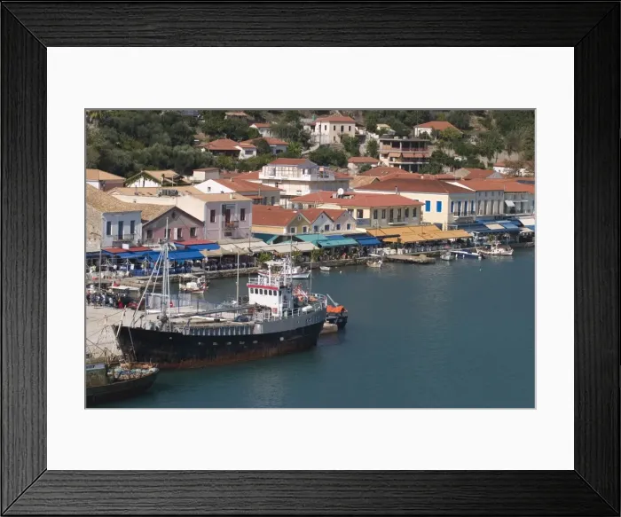 Framed Print : Katakolon Harbour, Peloponnese, Greece, Europe Framed Print : Katakolon Harbour, Peloponnese, Greece, Europe