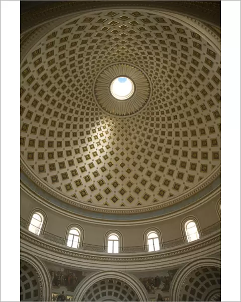 Interior of the Dome, Mosta, Malta, Europe