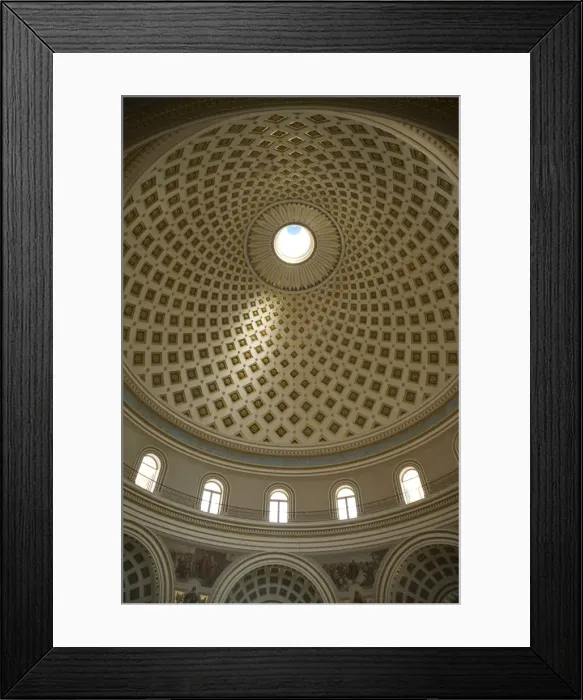 Framed Print : Interior of the Dome, Mosta, Malta, Europe Framed Print : Interior of the Dome, Mosta, Malta, Europe