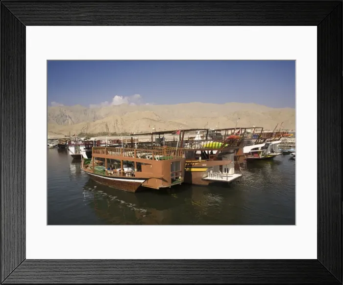 Framed Print : Dibba harbour, Musandam, Oman, Middle East Framed Print : Dibba harbour, Musandam, Oman, Middle East