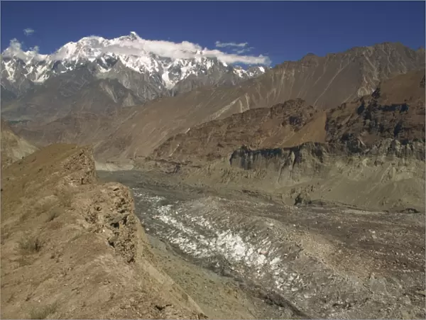 Hopar Glacier, Hunza, Pakistan, Asia