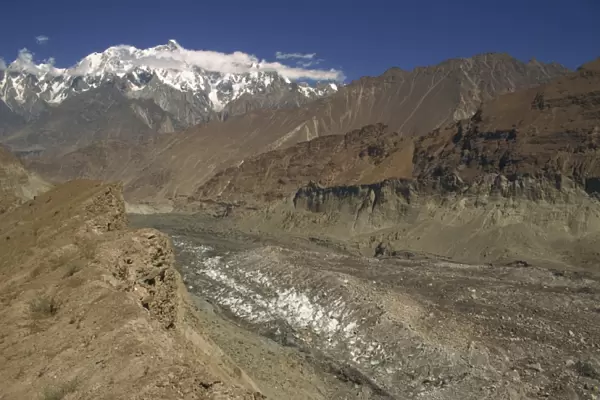 Hopar Glacier, Hunza, Pakistan, Asia