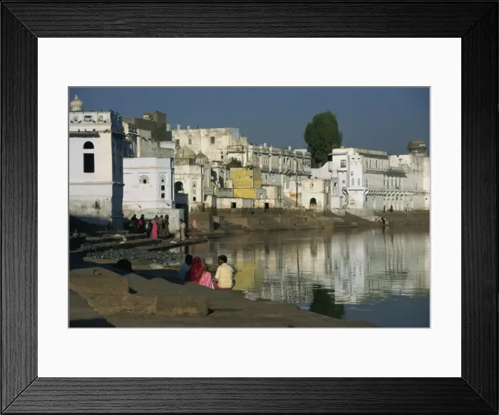 Framed Print : Pushkar lake and ghats, Pushkar, Rajasthan state, India, Asia Framed Print : Pushkar lake and ghats, Pushkar, Rajasthan state, India, Asia