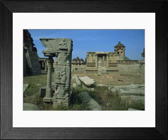 Framed Print : Ruins, Hampi, Karnataka state, India, Asia Framed Print : Ruins, Hampi, Karnataka state, India, Asia