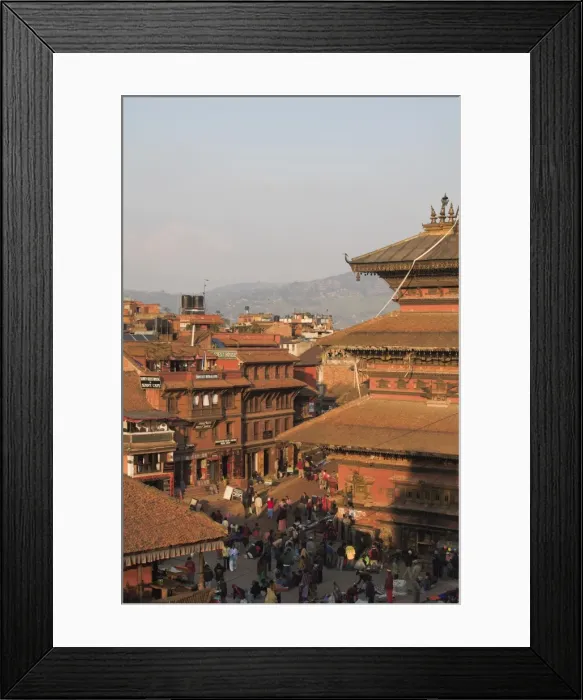 Framed Print : Five storey Nyatapola Temple and Taumadhi Square, Bhaktapur, Nepal, Asia Framed Print : Five storey Nyatapola Temple and Taumadhi Square, Bhaktapur, Nepal, Asia