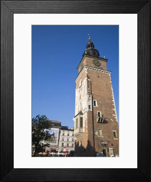 Framed Print : Town Hall Tower, Market Square (Rynek Glowny), Old Town, Krakow, Poland, Europe Framed Print : Town Hall Tower, Market Square (Rynek Glowny), Old Town, Krakow, Poland, Europe