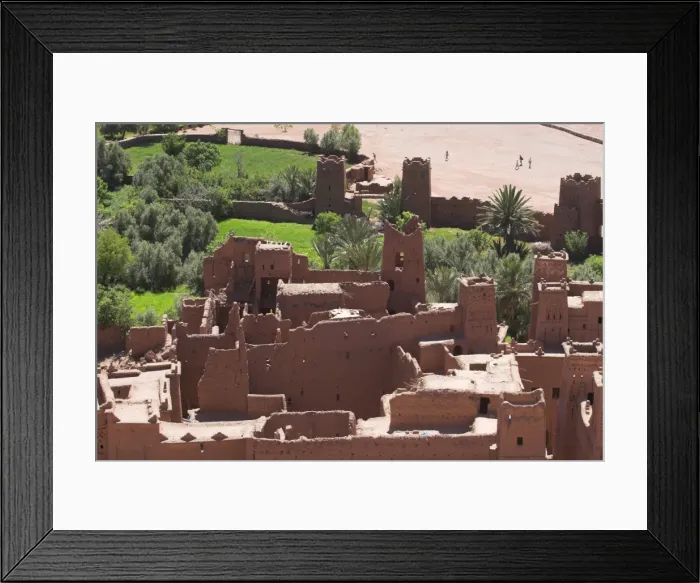 Framed Print : Kashbah Ait Benhaddou, UNESCO World Heritage Site, Draa Valley, Ouarzazate