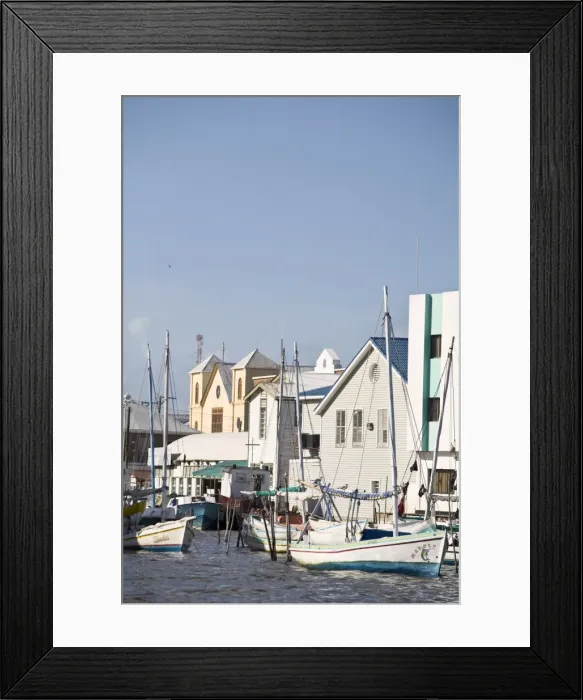 Framed Print : Belize City, Belize, Central America Framed Print : Belize City, Belize, Central America