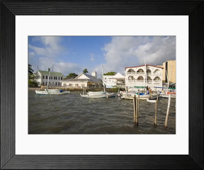 Framed Print : Belize Harbour, Belize City, Belize, Central America Framed Print : Belize Harbour, Belize City, Belize, Central America