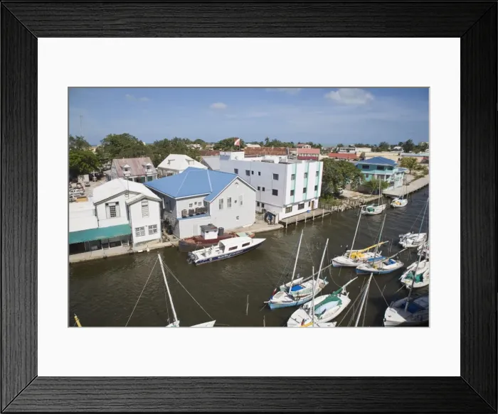 Framed Print : Belize Harbour, Belize City, Belize, Central America Framed Print : Belize Harbour, Belize City, Belize, Central America
