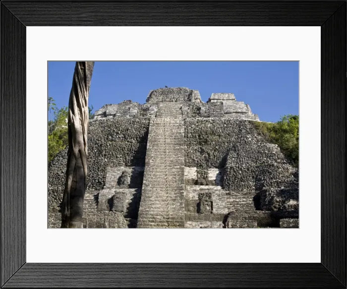 Framed Print : High Temple (Structure N10-43), the highest temple at the Mayan site of Lamanai Framed Print : High Temple (Structure N10-43), the highest temple at the Mayan site of Lamanai
