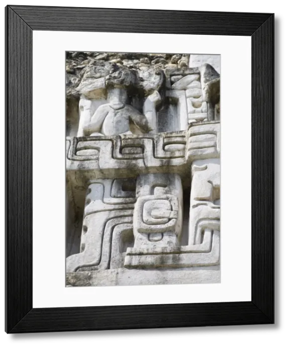 Framed Print : Frieze on the 130ft high El Castillo at the Mayan ruins at Xunantunich Framed Print : Frieze on the 130ft high El Castillo at the Mayan ruins at Xunantunich