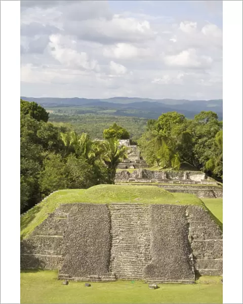 View from 130ft high El Castillo at the Mayan ruins at Xunantunich, San Ignacio