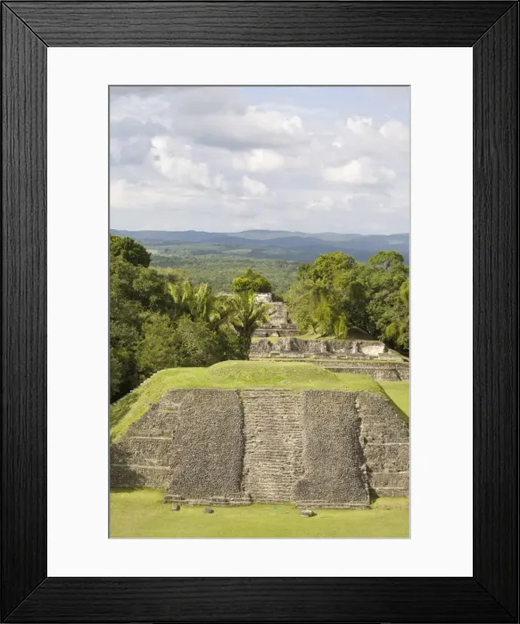 Framed Print : View from 130ft high El Castillo at the Mayan ruins at Xunantunich, San Ignacio Framed Print : View from 130ft high El Castillo at the Mayan ruins at Xunantunich, San Ignacio