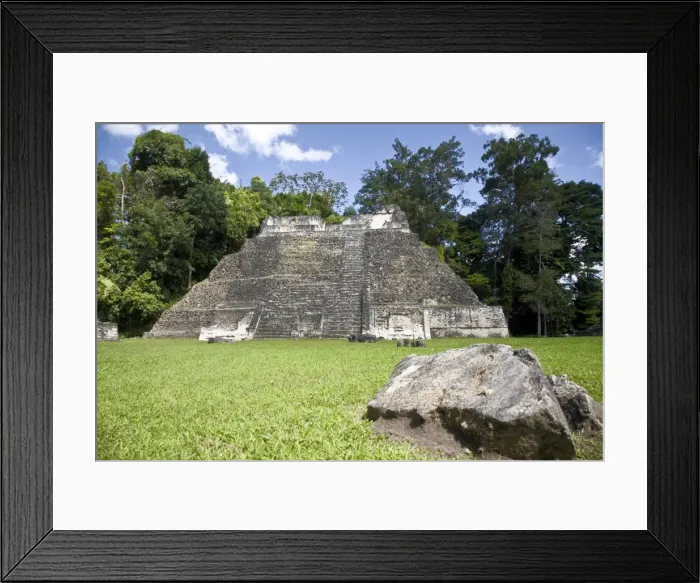 Framed Print : Plaza A Temple, Mayan ruins, Caracol, Belize, Central America Framed Print : Plaza A Temple, Mayan ruins, Caracol, Belize, Central America