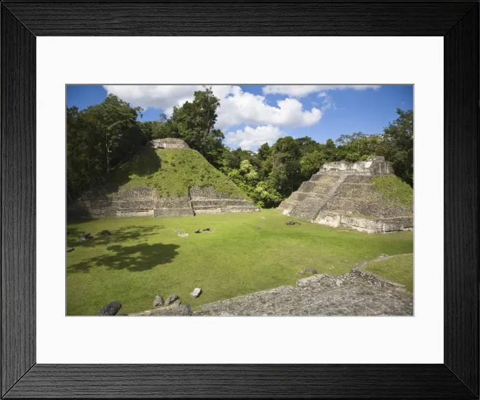 Framed Print : Plaza A Temple, Mayan ruins, Caracol, Belize, Central America Framed Print : Plaza A Temple, Mayan ruins, Caracol, Belize, Central America