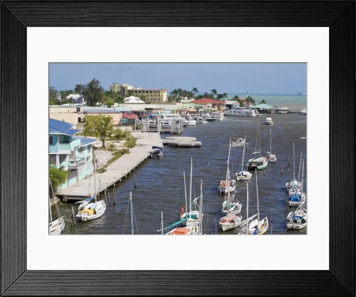 Framed Print : Belize Harbour, Belize City, Belize, Central America Framed Print : Belize Harbour, Belize City, Belize, Central America