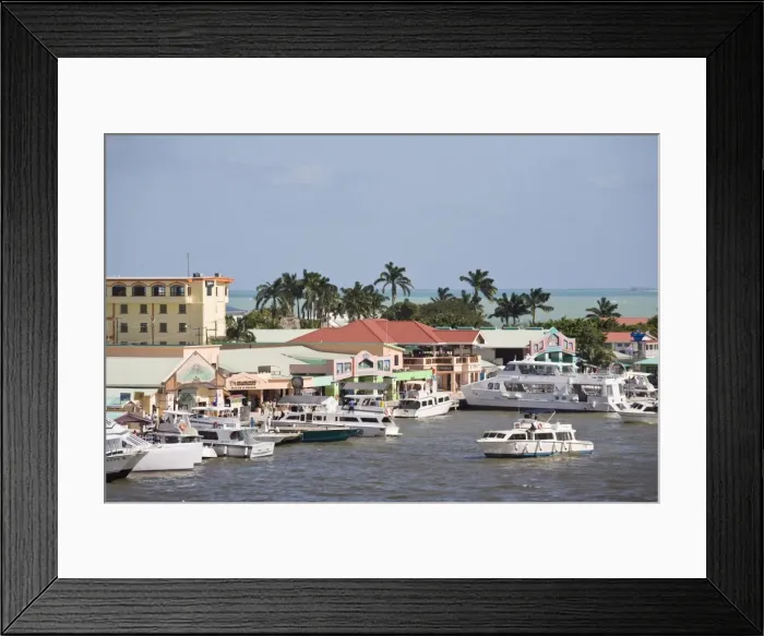 Framed Print : Belize Harbour, Belize City, Belize, Central America Framed Print : Belize Harbour, Belize City, Belize, Central America