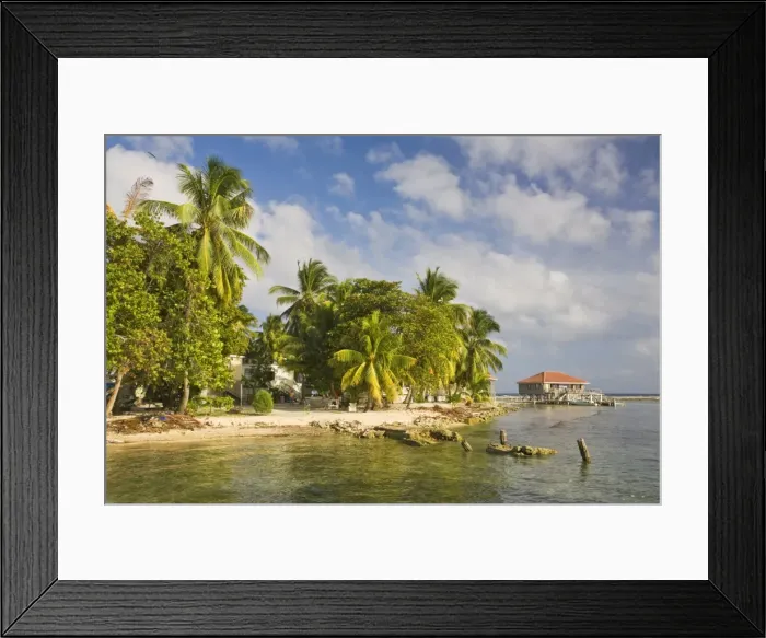 Framed Print : Tobaco Caye, Belize, Central America Framed Print : Tobaco Caye, Belize, Central America
