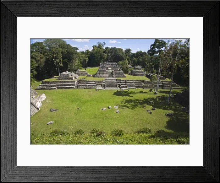 Framed Print : Plaza A, Structure A6 (Temple of the Wooden Lintel), one of the oldest buildings in Caracol Framed Print : Plaza A, Structure A6 (Temple of the Wooden Lintel), one of the oldest buildings in Caracol