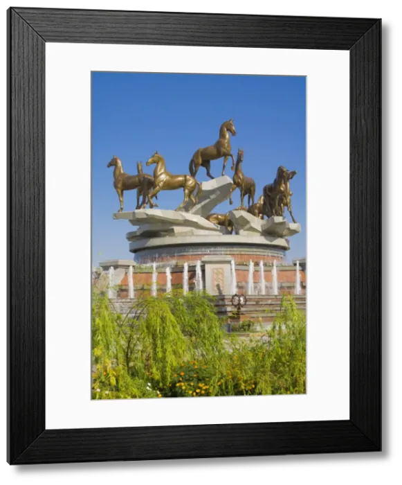 Framed Print : Talkhi horse statue built for the tenth anniversary of Independence, Ashkabad Framed Print : Talkhi horse statue built for the tenth anniversary of Independence, Ashkabad