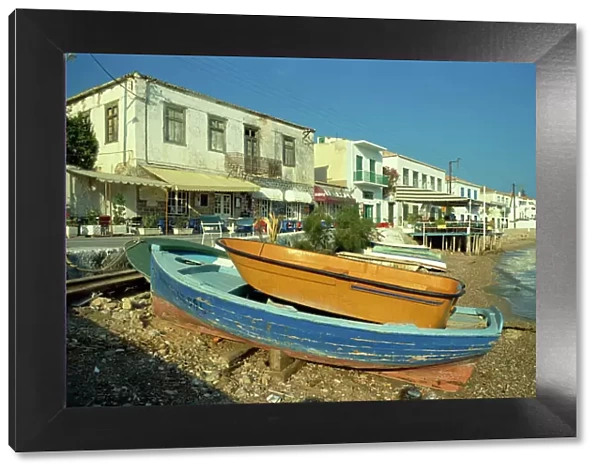 Waterfront, island of Spetse, Greek Islands, Greece, Europe