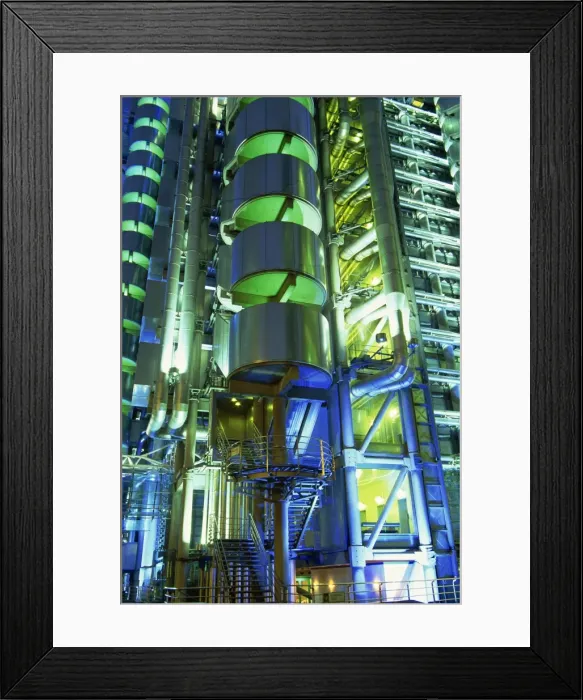 Framed Print : Lloyds Building at night, City of London, London, England, United Kingdom, Europe Framed Print : Lloyds Building at night, City of London, London, England, United Kingdom, Europe