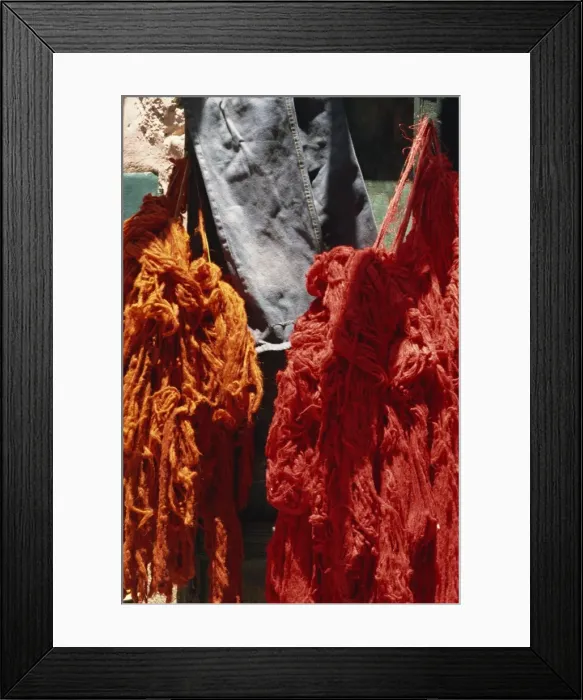 Framed Print : Close-up of wool in the Dyers Souk, Medina, Marrakech, Morocco, North Africa, Africa Framed Print : Close-up of wool in the Dyers Souk, Medina, Marrakech, Morocco, North Africa, Africa