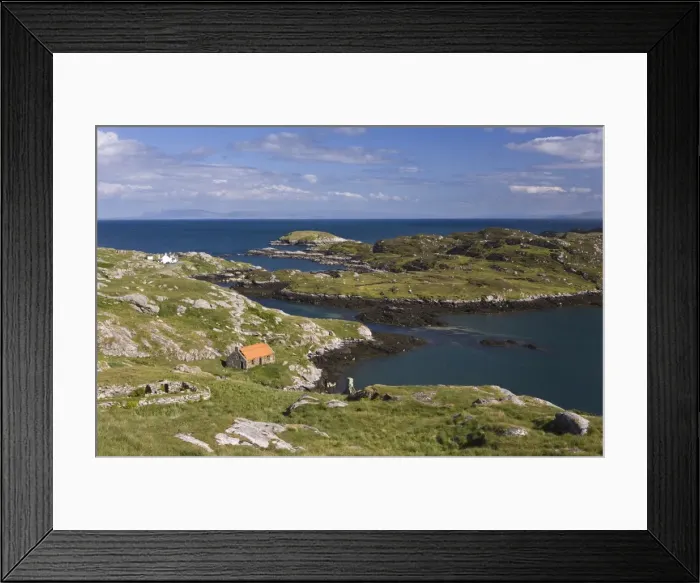 Framed Print : Deserted crofts at township of Manish, Isle of Harris, Outer Hebrides, Scotland Framed Print : Deserted crofts at township of Manish, Isle of Harris, Outer Hebrides, Scotland