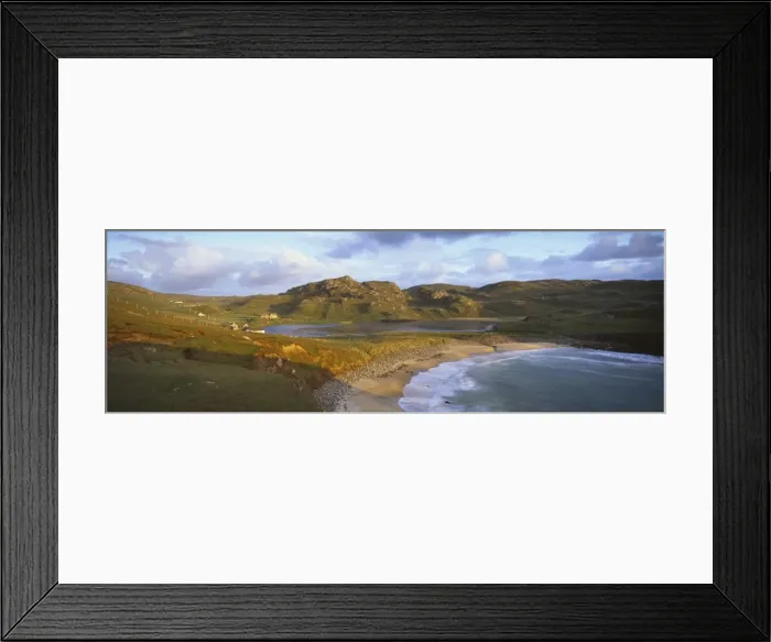 Framed Print : Evening light on Dalbeg Beach with Loch Dalbeg behind, Dalbeg, Isle of Lewis Framed Print : Evening light on Dalbeg Beach with Loch Dalbeg behind, Dalbeg, Isle of Lewis